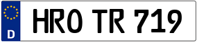 Trailer License Plate